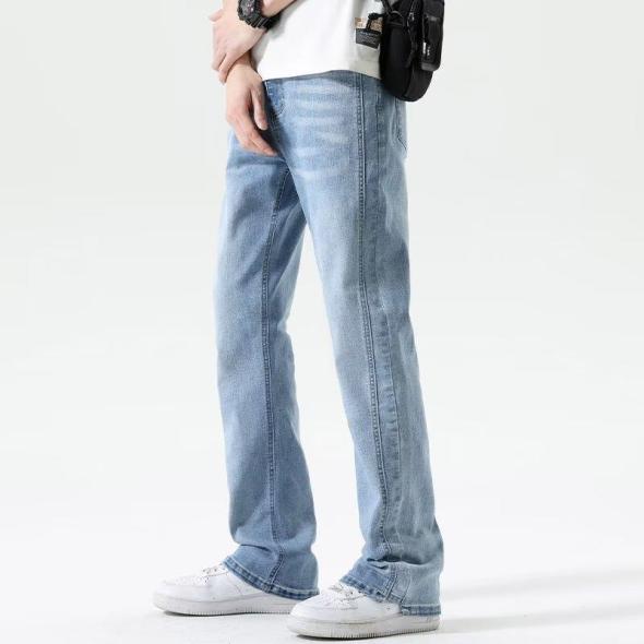 Pale Blue Straight Leg Jeans  |  Mens Jeans Clothing Denim