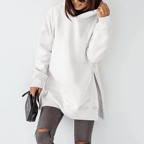 Pale Grey Jersey Hoodie  |  Womens Hoodies & Sweatshirts Clothing Hoodies & Sweatshirts