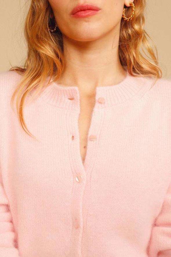 Pink Soft Knit Cardigan  |  Womens Jumpers & Cardigans Clothing Jumpers & Cardigans