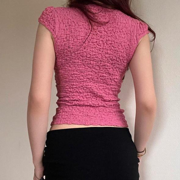 Pink Textured Sleeveless Top  |  Womens Co-Ords Clothing Co-Ords