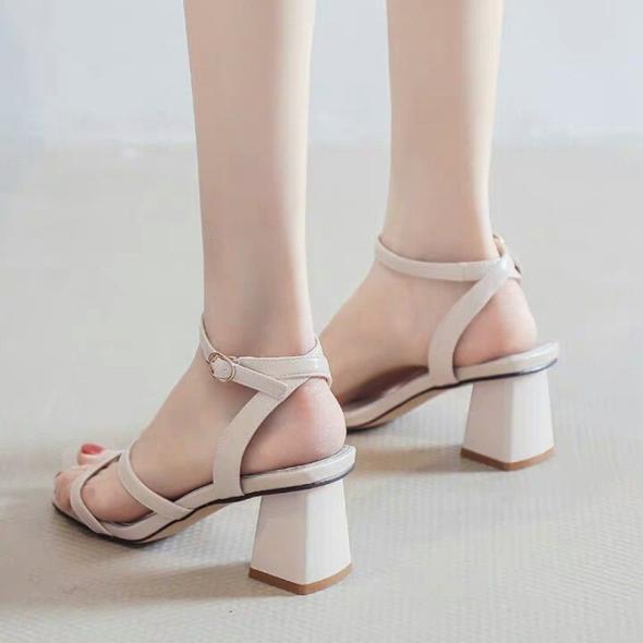 Silver Crossover Strap Block Heel Sandals  |  Womens Sandals Heels Heels