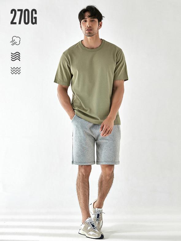 Stone Cotton Acid Wash Oversized T-Shirt  |  Mens Lounge & Sports Clothing Lounge & Sports