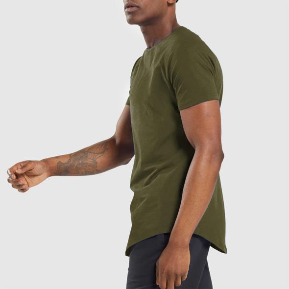 Stone Cotton Crew Neck T-Shirt  |  Mens Basics Basics Basics