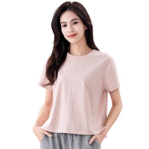 Stone Cotton Crew Neck T-Shirt  |  Womens Basics Basics Basics