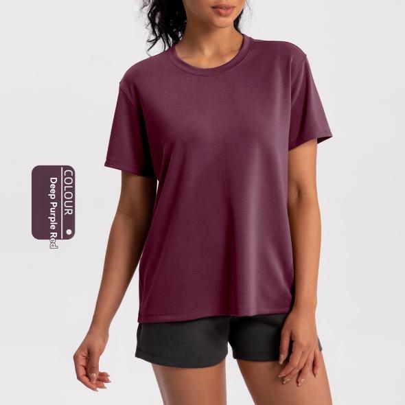 Stone Cotton Crew Neck T-Shirt  |  Womens Basics Basics Basics