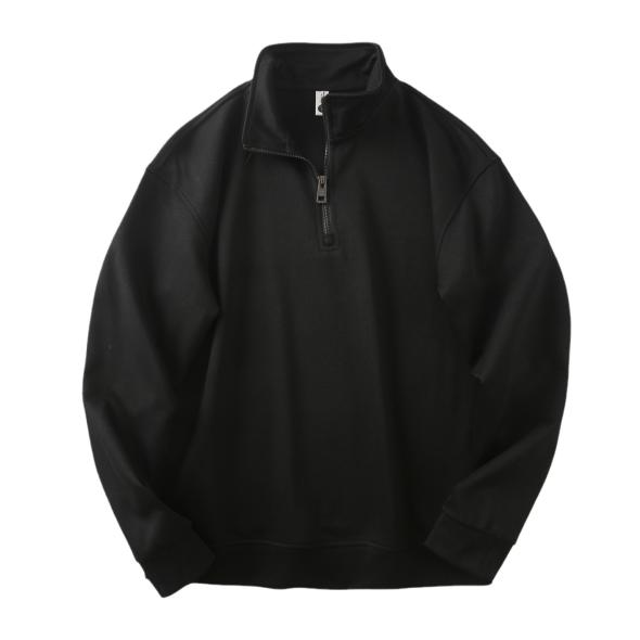 Stone Relaxed Quarter Zip Sweatshirt  |  Mens Hoodies & Sweats Clothing Hoodies & Sweats