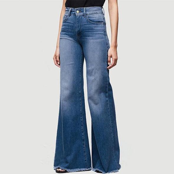 Tall Blue High Waist Adalade Wide Leg Jeans  |  Womens Jeans Clothing Denim