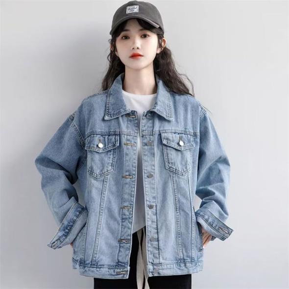 Tall Blue Oversized Denim Jacket  |  Womens Denim Clothing Denim