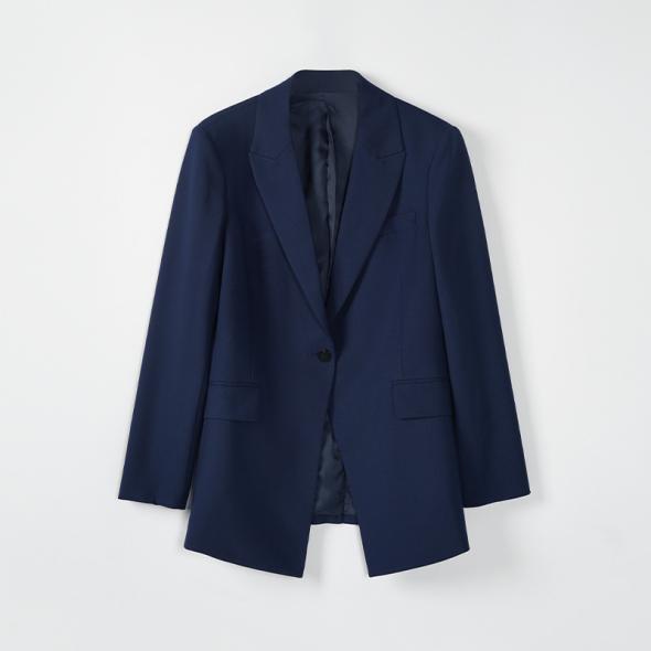 Tall Navy Linen Blend Blazer  |  Womens Blazers Blazers Blazers