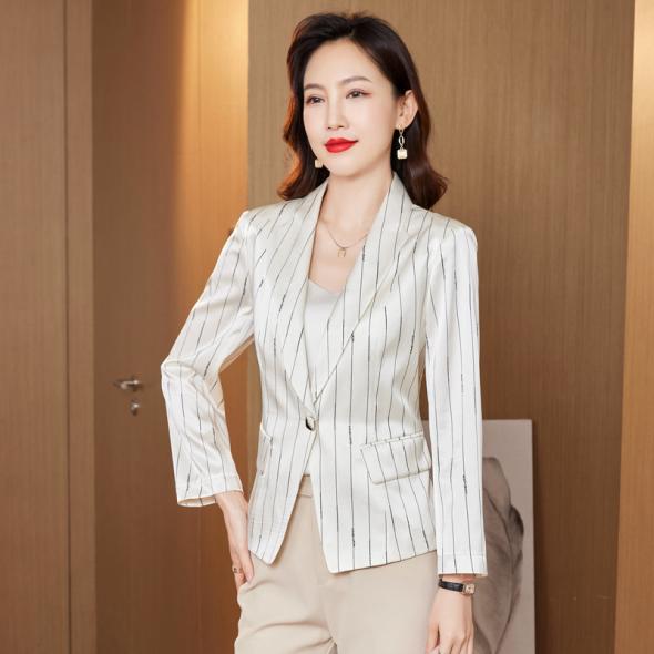 Tall Off White Pinstripe Blazer  |  Womens Blazers Blazers Blazers