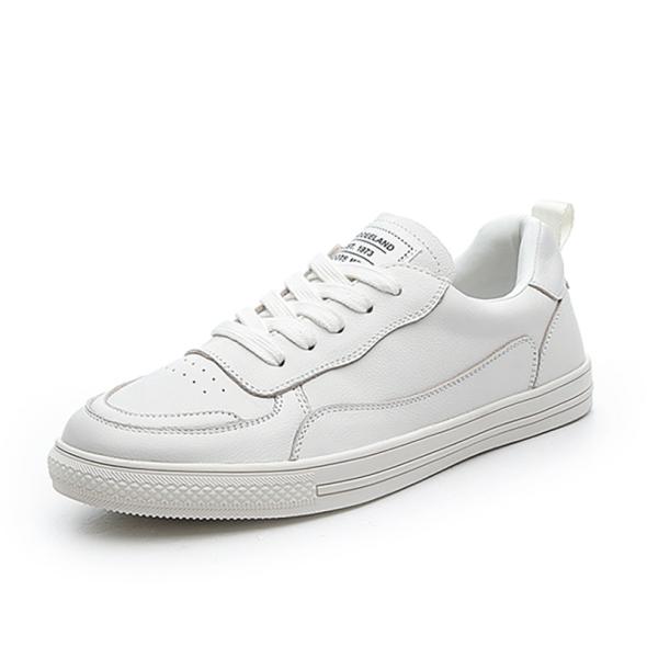 White Contrast Back Lace Up Chunky Trainers  |  Mens Shoes Mens Mens