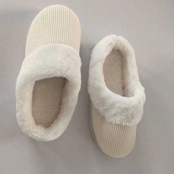 White Faux Fur Lined Velvet Mule Slippers  |  Womens Nightwear Clothing Nightwear