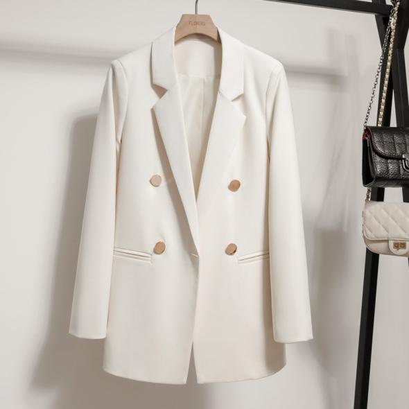 White Scuba Crepe Utility Blazer  |  Womens Blazers Clothing Blazers