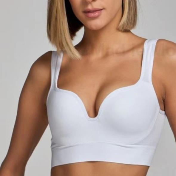 White Seamless Non Wired Push Up Bra  |  Womens Lingerie Clothing Lingerie