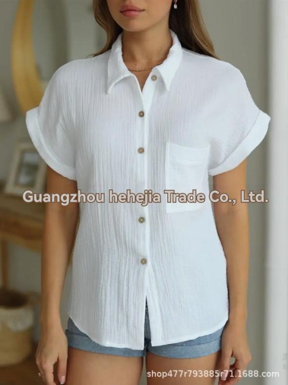 White Short Sleeve Shirt  |  Womens Shirts & Blouses Clothing Shirts & Blouses