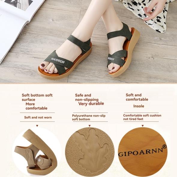 Wide Fit Black Leather-Look 2 Part Footbed Sandals  |  Womens Sandals Sandals Sandals